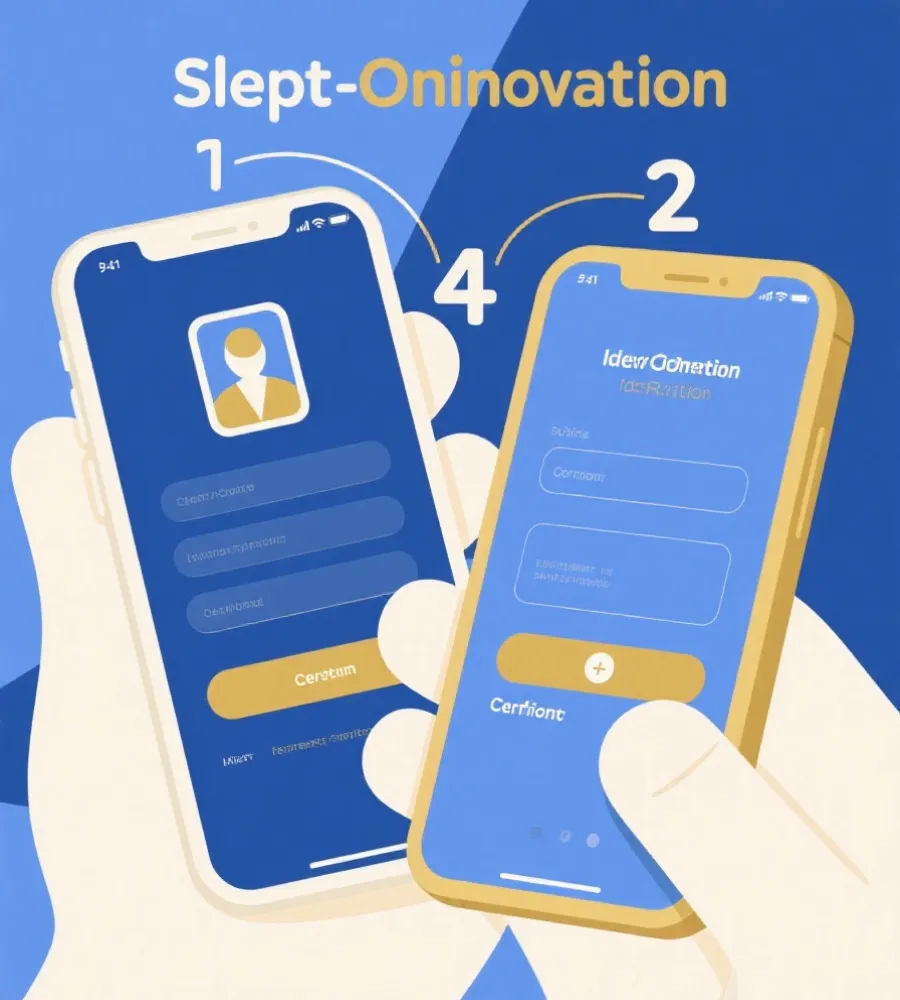 註冊流程步驟示意