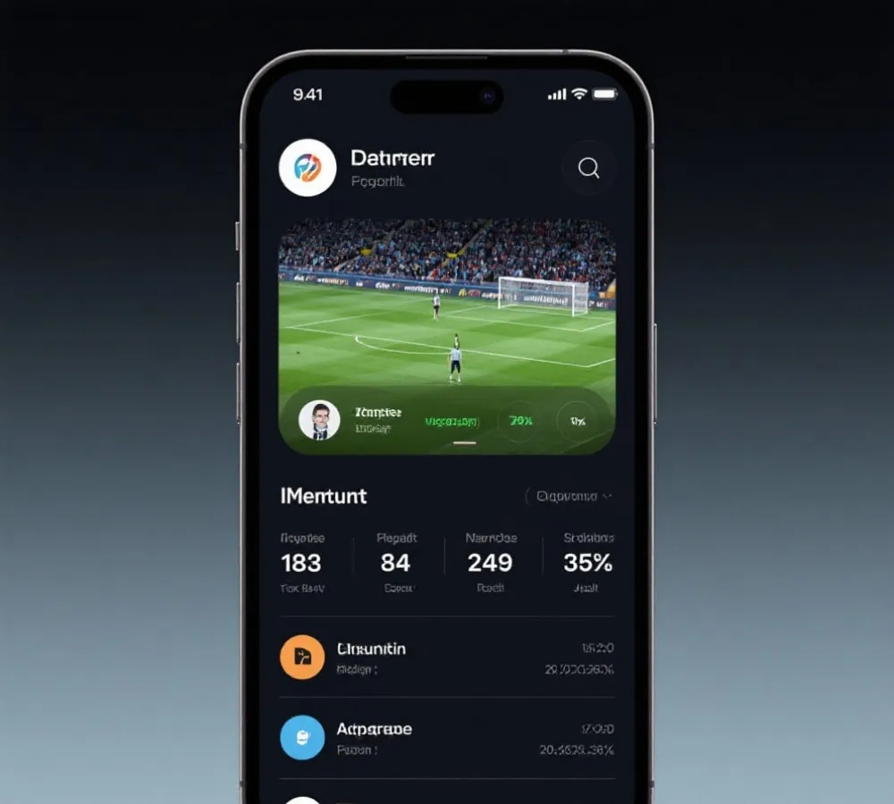 行動投注平台介面示意圖